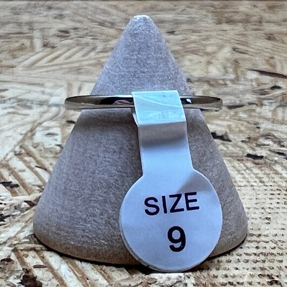 Bomb Party The Sterling Club Genuine Lapis Stone Sterling Silver Band Sz 9 Ring - Picture 3 of 9